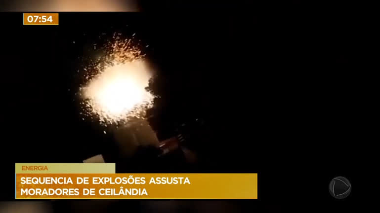 Vídeo: Sequência de explosões assusta moradores de Ceilândia (DF)