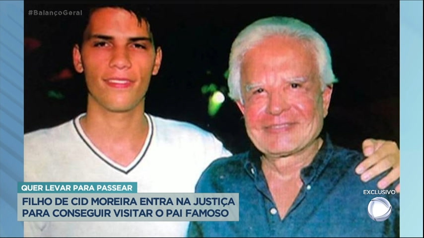 Vídeo: Filho de Cid Moreira entra na justiça para conseguir visitar o pai