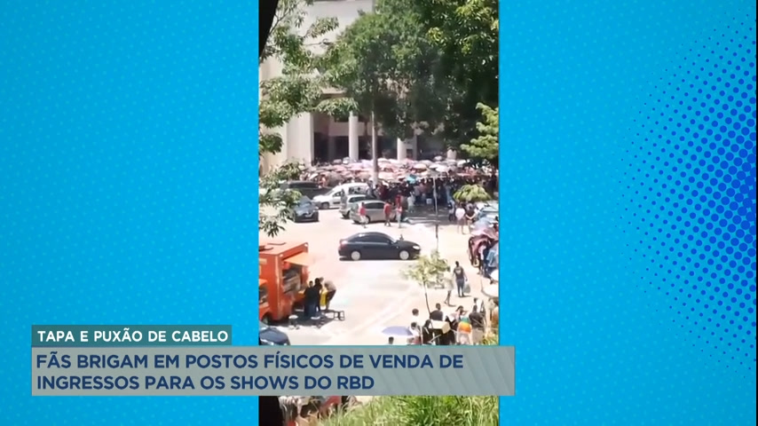 Vídeo: A Hora da Venenosa: venda de ingressos para o show da banda RBD causa briga entre fãs