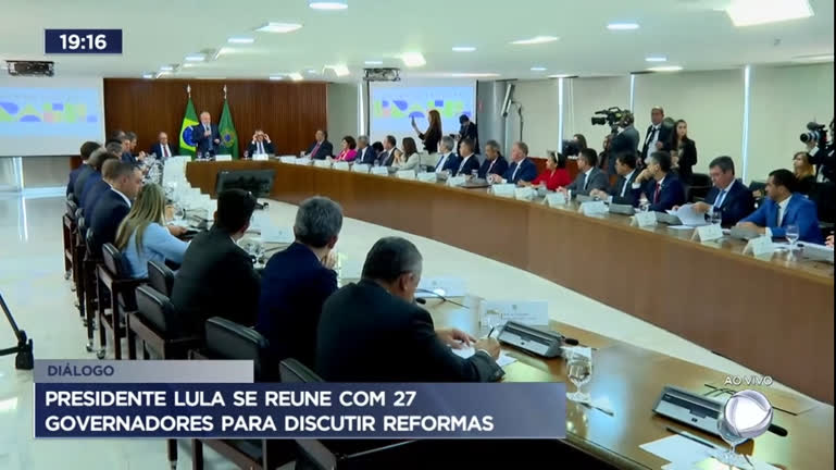 Vídeo: Presidente Lula se reúne com 27 governadores para discutir reformas
