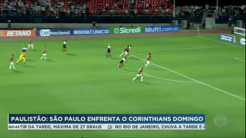 Vídeo: Paulistão 2023: Record TV exibe clássico entre São Paulo e Corinthians neste domingo (29)