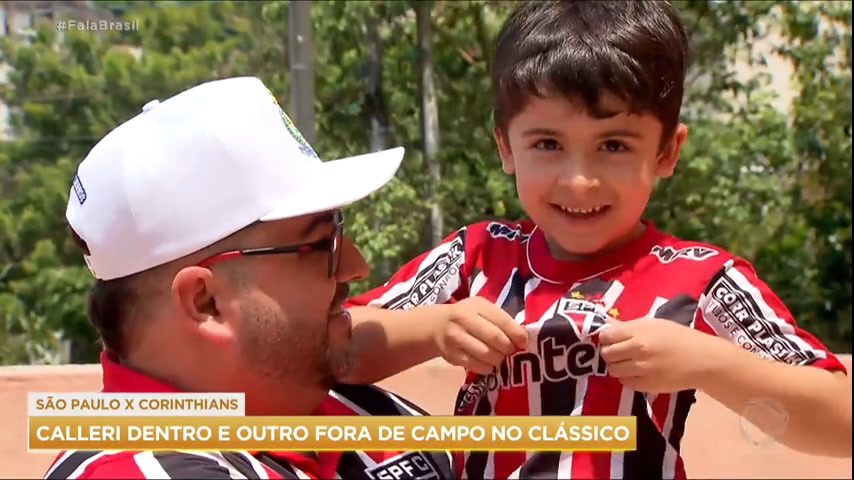 Vídeo: Fala Esporte: Torcedor tricolor homenageia Calleri ao escolher nome do filho