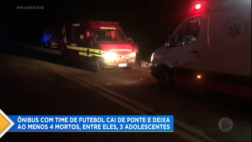 Bus with football team falls from bridge and leaves dead and injured on the border of MG with Rio – News