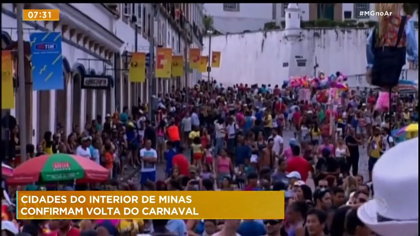 Vídeo: Cidades do interior de Minas confirmam volta do Carnaval