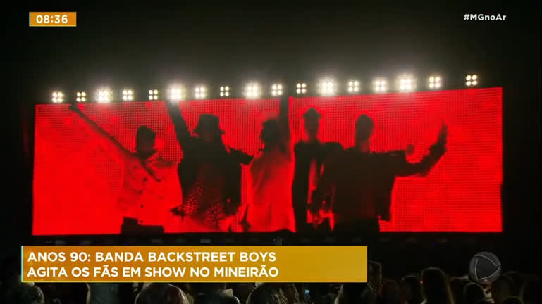 Vídeo: Backstreet Boys agitam os fãs em show no Mineirão, em BH