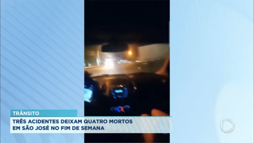 Vídeo: Fim de semana de acidentes no trânsito de São José