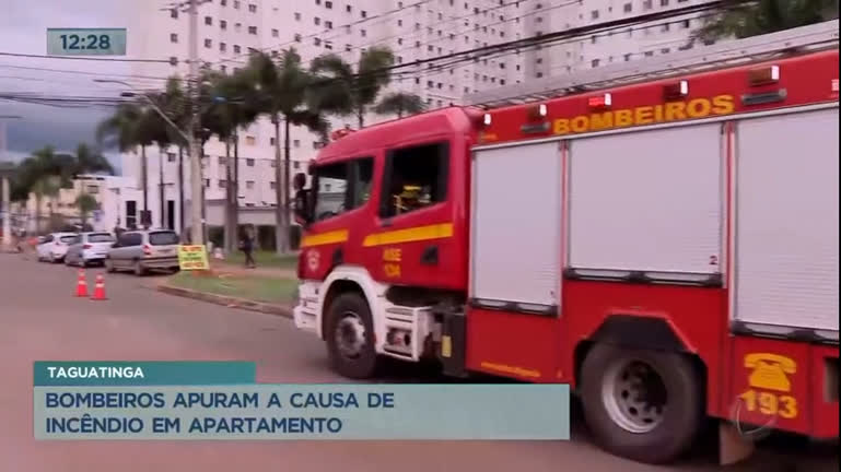 Vídeo: Incêndio atinge apartamento no 13° andar de um prédio em Taguatinga (DF)
