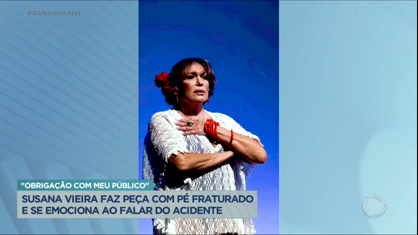 Vídeo: Susana Vieira se emociona ao mostrar sequelas do acidente