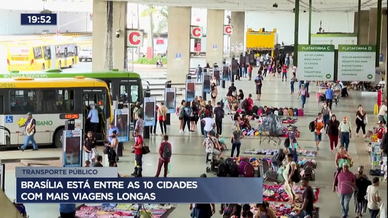 Vídeo: Brasília está entre as 10 cidades com mais viagens longas