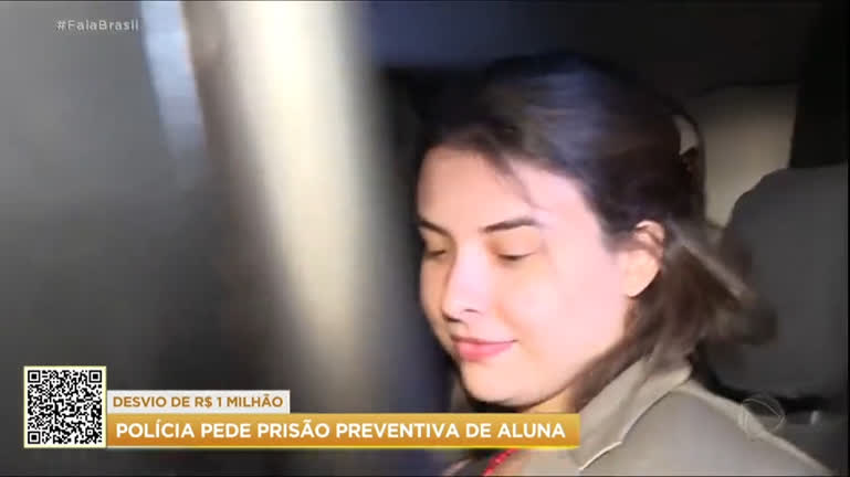 Vídeo: Policiais pedem prisão preventiva de aluna que desviou R$ 1 milhão de comissão de formatura