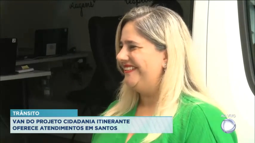 Vídeo: Van do Projeto Cidadania está em Santos