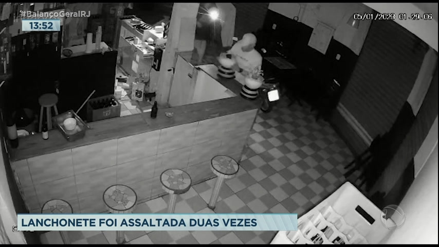 Vídeo: Lanchonete é assaltada duas vezes em menos de dois dias em Nova Iguaçu (RJ)