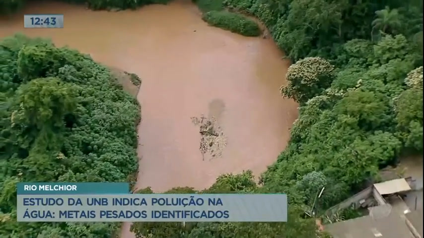 Vídeo: Estudo da UnB indica poluição por metais pesados no Rio Melchior