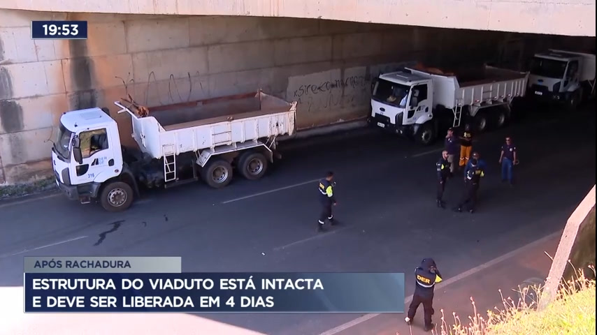 Vídeo: Estrutura do viaduto está intacta e deve ser liberada em 4 dias