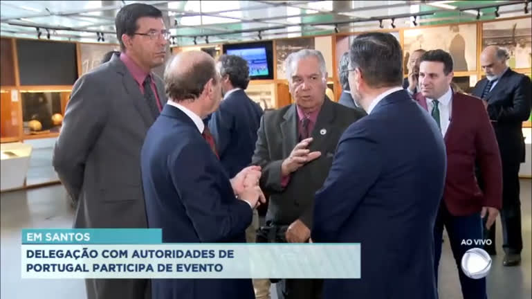 Vídeo: Autoridades portuguesas visitam Santos