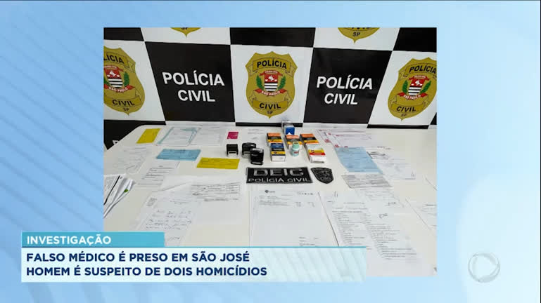 Vídeo: Falso médico é preso em São José dos Campos
