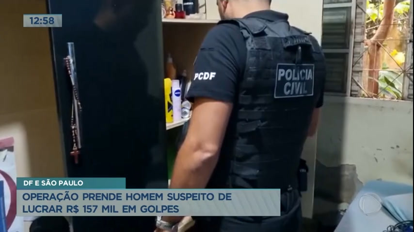 Vídeo: Homem é preso suspeito de lucrar R$ 157 mil com emissão de boletos falsos
