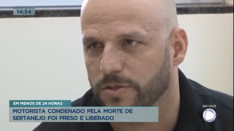 Vídeo: Motorista condenado pela morte de Cristiano Araújo é liberado