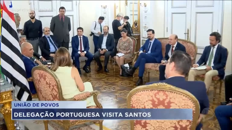 Vídeo: Delegação de Portugal visita Santos