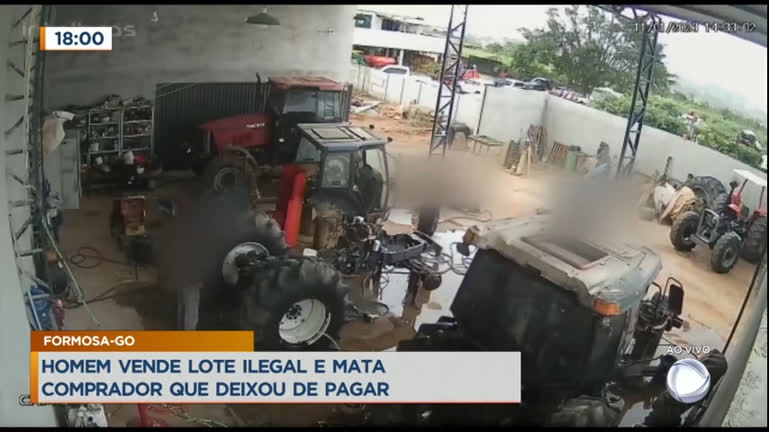 Vídeo: Homem vende lote ilegal e mata comprador que deixou de pagar