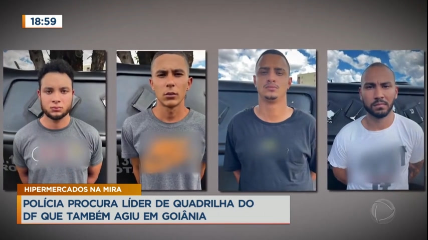 Vídeo: Polícia procura líder de quadrilha do DF que também agiu em Goiânia