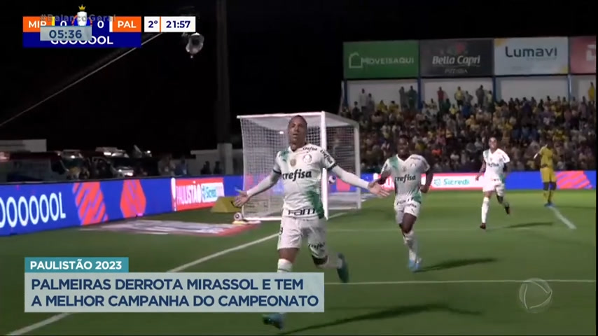 Vídeo: Com gols no segundo tempo, Palmeiras vence Mirassol pelo Paulistão