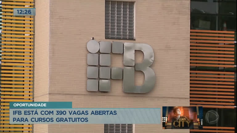 Vídeo: Instituto Federal de Brasília oferece 390 vagas para cursos gratuitos
