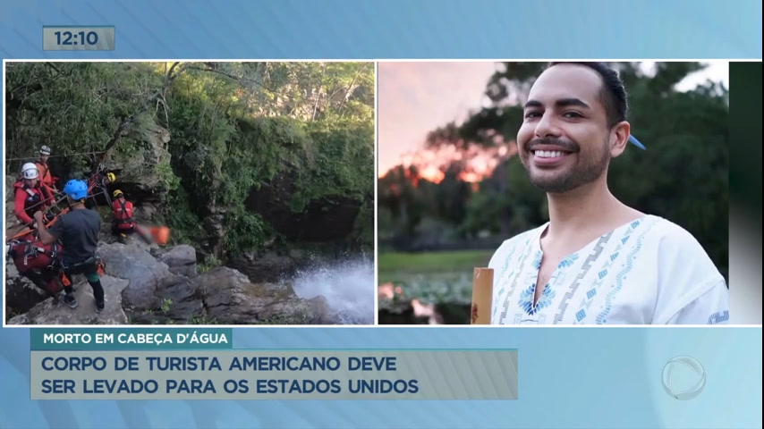 Vídeo: Corpo de turista americano encontrado em cachoeira vai ser levado para os EUA
