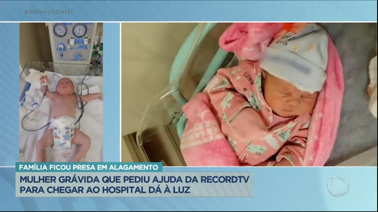 Vídeo: Nasce o bebê de mulher que foi resgatada de congestionamento em rodovia