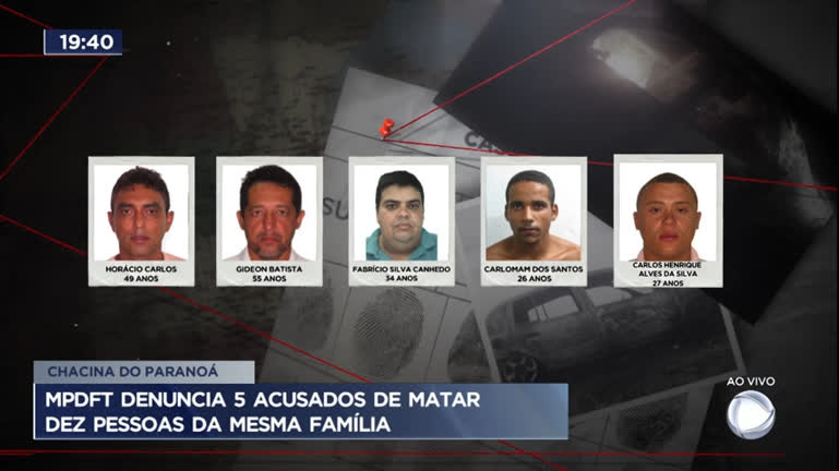 Vídeo: MPDFT denuncia acusados de matar 10 pessoas da mesma família