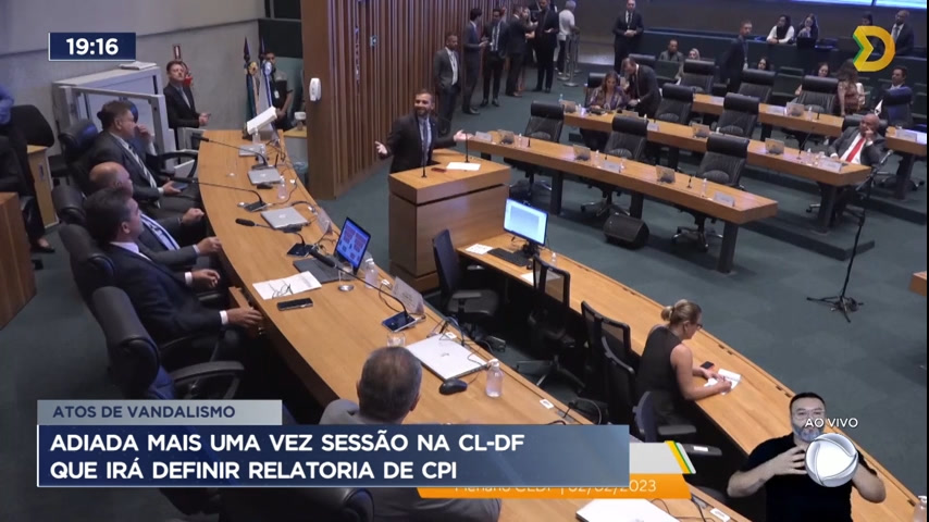 Vídeo: Adiada mais uma vez sessão na CLDF que irá definir relatora de CPI