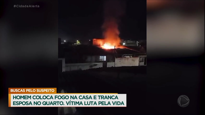 Vídeo: Mulher tem casa e corpo queimados pelo companheiro