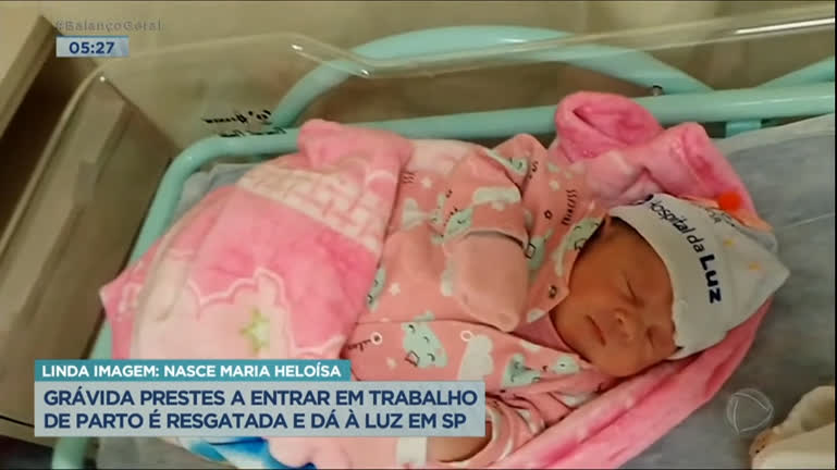 Vídeo: Passa bem bebê que nasceu após mãe ser resgatada de congestionamento