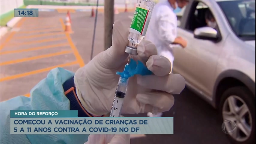 Vídeo: DF inicia vacinação de crianças contra a Covid-19