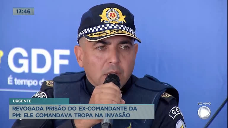 Vídeo: Ex-comandante da PMDF é solto após determinação de Moraes
