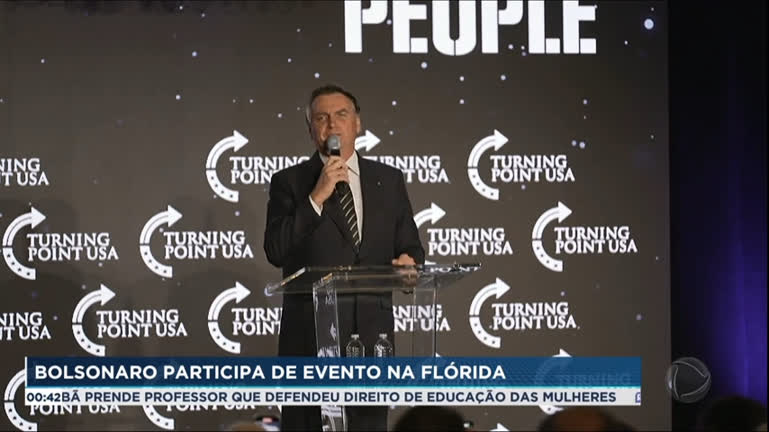 Vídeo: Bolsonaro participa de mais um evento na Flórida, nos EUA