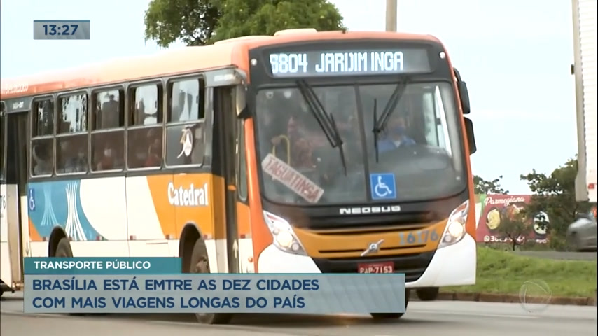 Vídeo: Brasília está entre as cidades onde passageiros perdem mais tempo no transporte