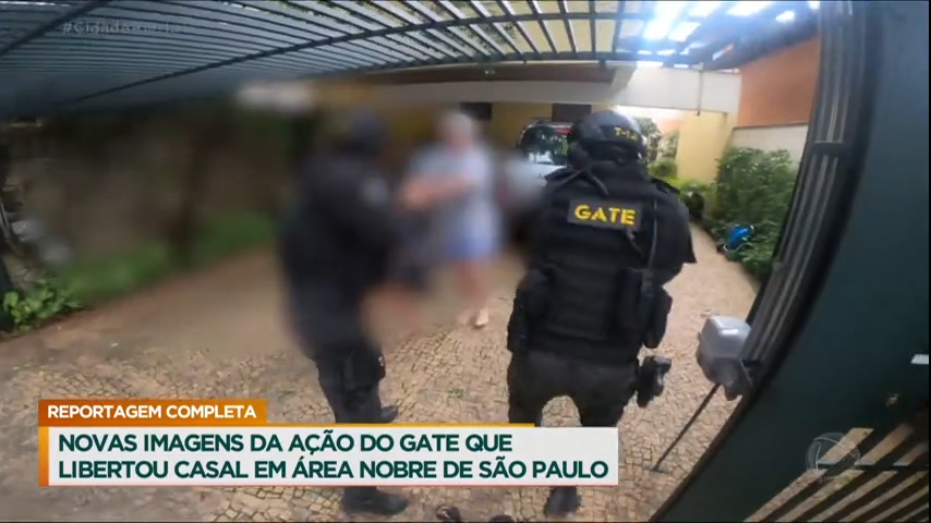 Vídeo: Veja imagens inéditas da ação do Gate que libertou um casal em área nobre de São Paulo