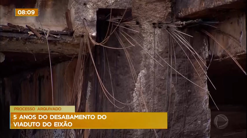 Vídeo: Desabamento de viaduto do Eixão, em Brasília, completa cinco anos