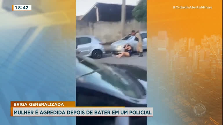 Vídeo: Briga generalizada na porta de boate termina com mulher agredida