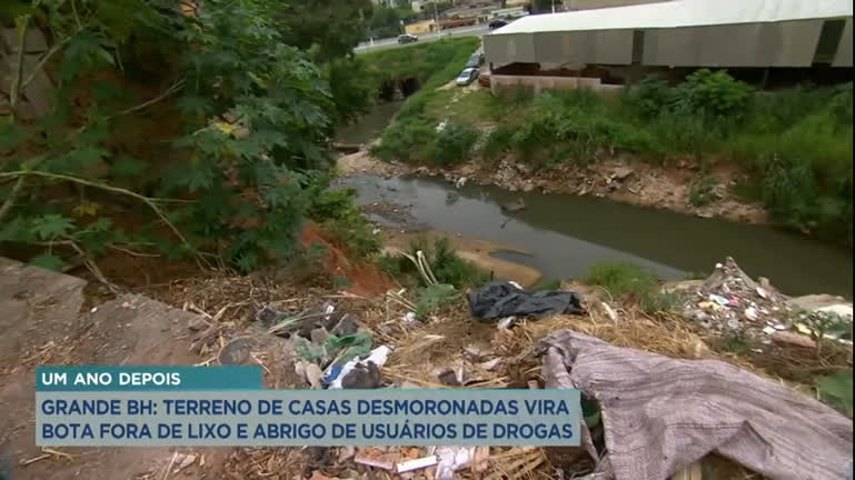 Vídeo: Após um ano de desabamento de casas em Santa Luzia (MG), problema ainda não foi resolvido