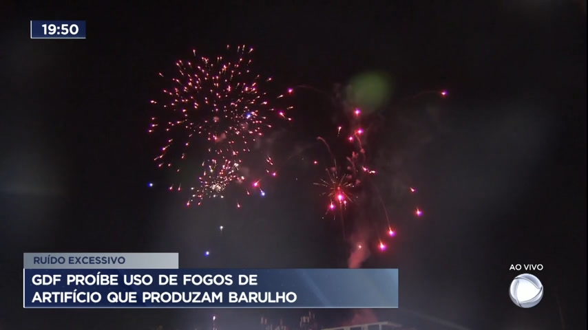 Vídeo: GDF proíbe uso de fogos de artifício que produzem barulho