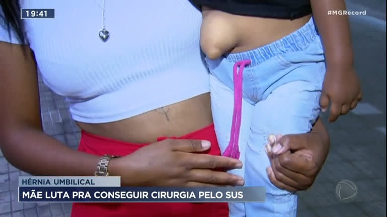Vídeo: Mãe luta para conseguir cirurgia de hérnia umbilical pelo SUS