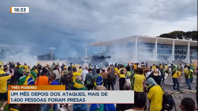 Vídeo: Ataques as sedes dos Três Poderes, em Brasília, completam um mês