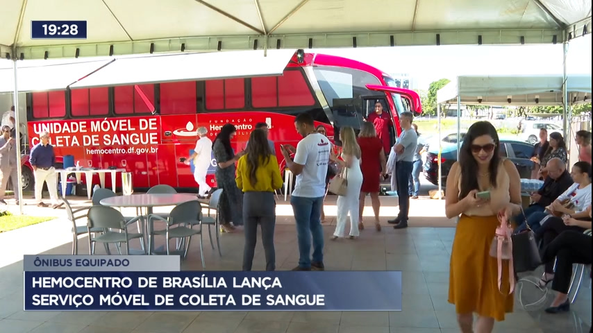 Vídeo: Hemocentro de Brasília lança serviço móvel de coleta de sangue