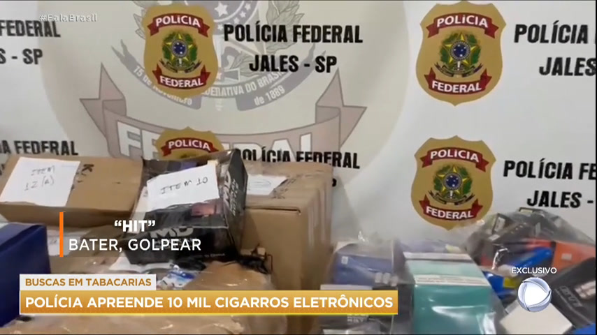Vídeo: Mais de dez mil cigarros eletrônicos foram apreendidos pela PF