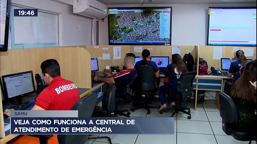 Vídeo: Veja como funciona a central de atendimento de emergência do Samu