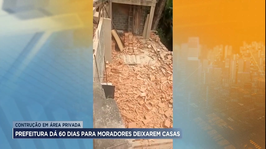 Vídeo: Prefeitura de BH dá 60 dias para moradores deixarem casas no Aglomerado da Serra