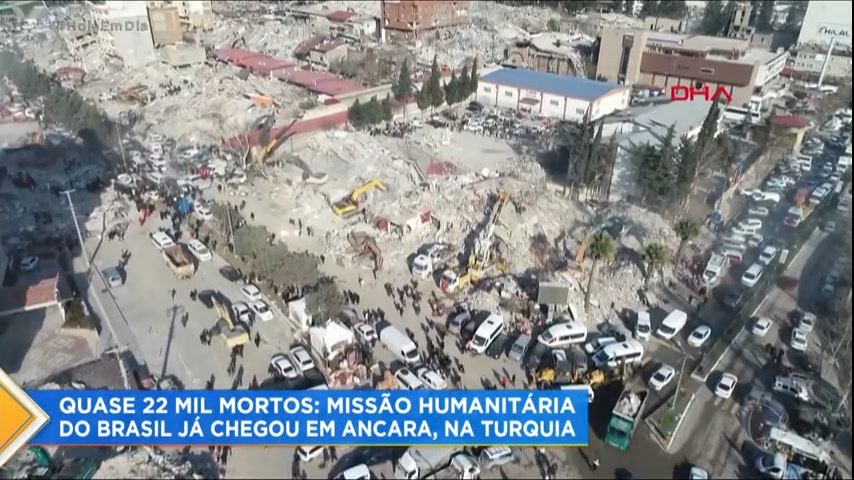 Vídeo: Número de mortos em terremoto na Síria e Turquia se aproxima de 22 mil