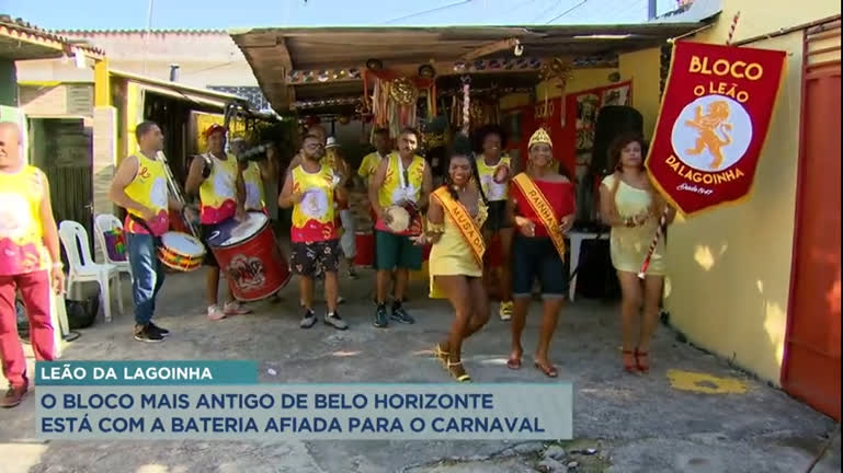 Vídeo: Leão da Lagoinha, bloco de Carnaval mais antigo de BH, se prepara para desfile